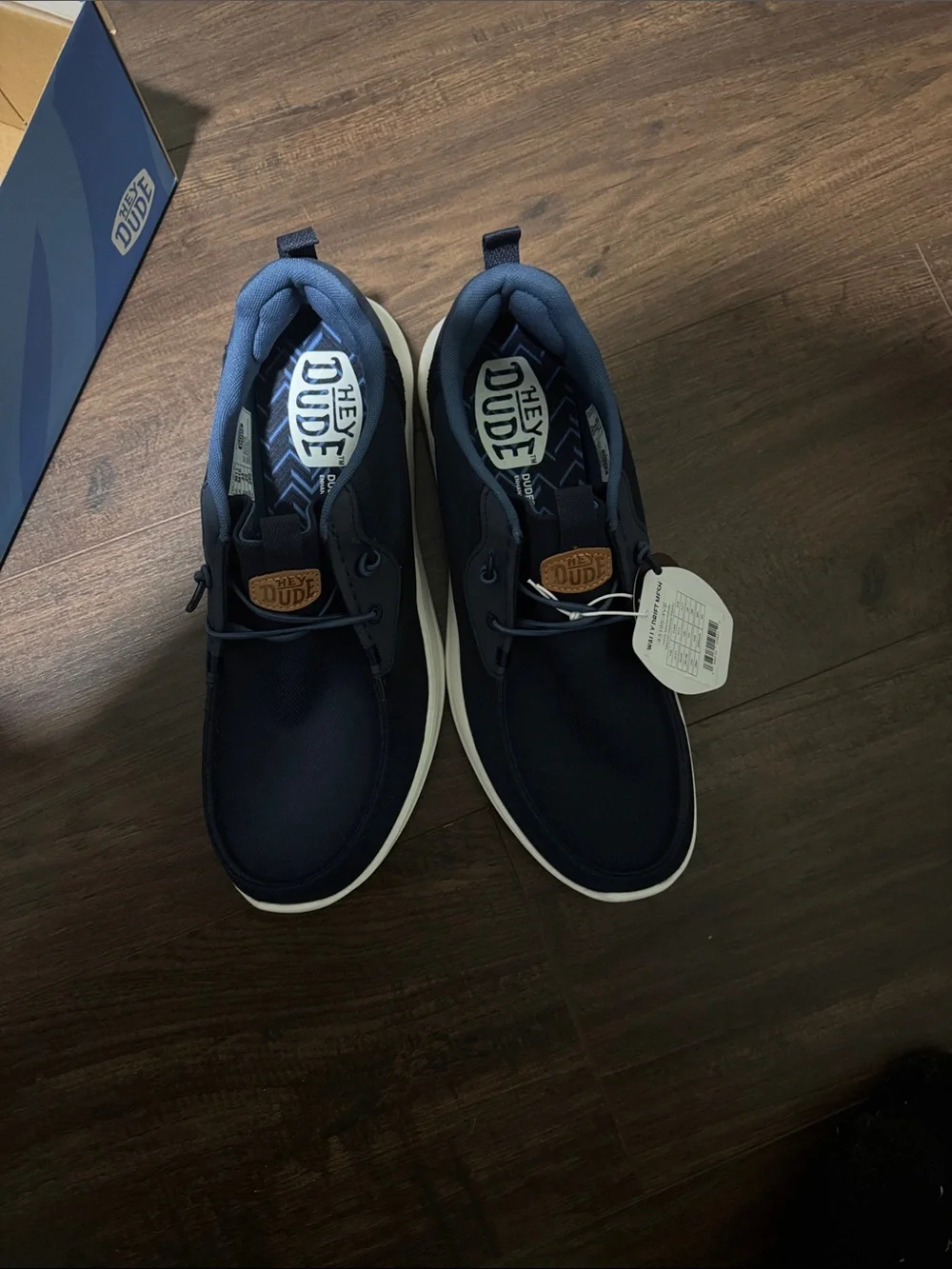 Hey Dude Navy Canvas Casual Sneakers